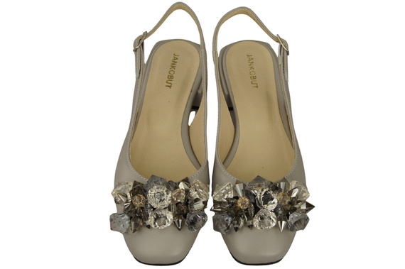 Women's Shoes Sandals with Crystals Natural Leather 215 ElitaBut