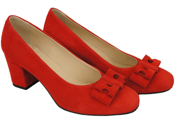 Women's shoes Pumps Natural leather suede 163 ElitaBut