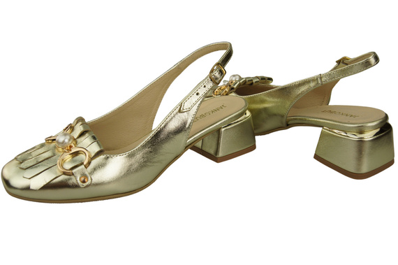 Women's Shoes Sandals Decorated with Fringes Natural Leather 208 ElitaBut