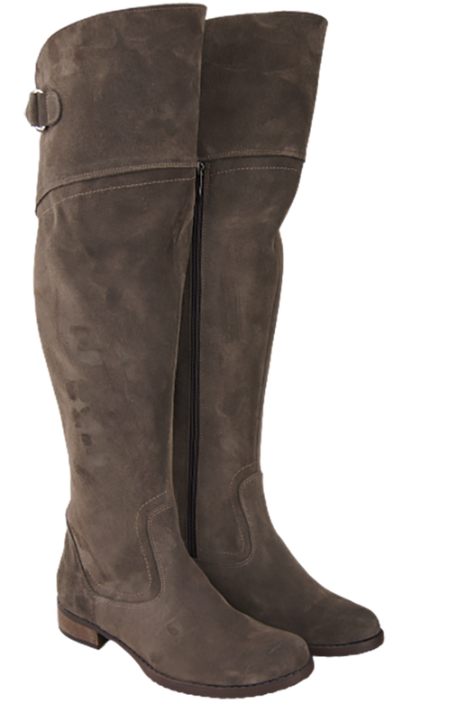 Shoes Boots Women Boots Over-the-knee boots Over-the-knee natural leather Velor 154 ElitaBut