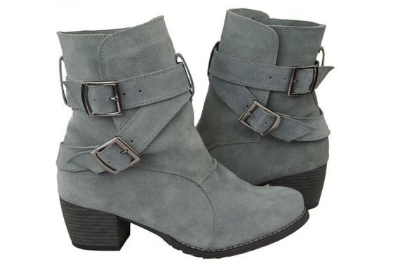 Shoes Women's boots Natural leather Velor 119 ElitaBut