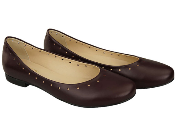 Women's Shoes Comfortable Ballerinas Natural Leather 162 ElitaBut