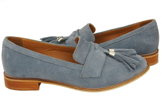 Shoes Women's loafers Natural Leather Velor 134 ElitaBut