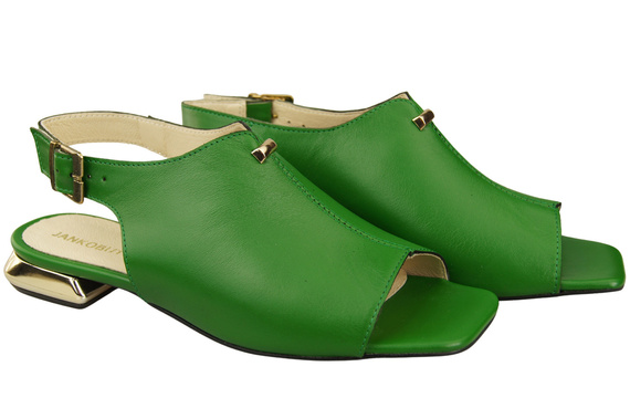 Comfortable Women's Shoes Sandals Flat Gold Heel Natural Leather 207 ElitaBut