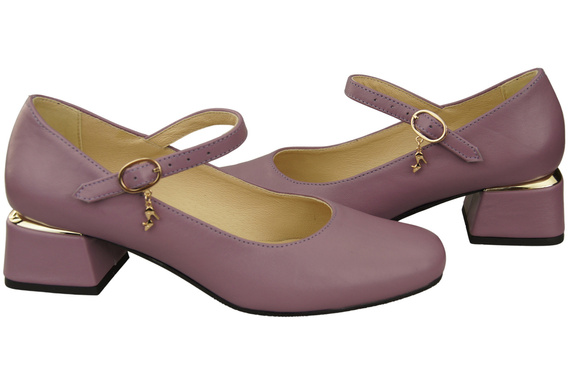 Women's shoes Pumps with a strap, natural leather 202 ElitaBut