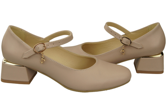 Women's shoes Pumps with a strap, natural leather 202 ElitaBut