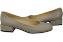 Comfortable Women's Shoes Flat Pumps, Natural Leather 204 ElitaBut