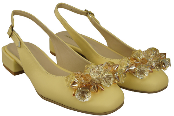 Women's Shoes Sandals with Crystals Natural Leather 215 ElitaBut