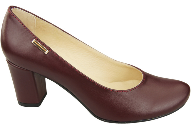 Footwear Classic Women's Natural Leather Almond Nose Dugout 201 ElitaBut