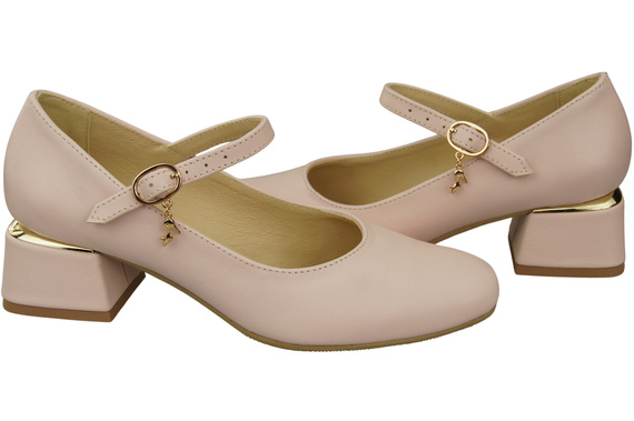 Women's shoes Pumps with a strap, natural leather 202 ElitaBut