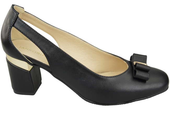 Shoes Women's pumps in Natural Leather with Decorative Heel 199 ElitaBut