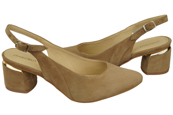 Women's Sandals in Natural Suede Leather - Elegance and Comfort 196 Z ElitaBut