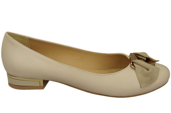 Women's Ballerinas Shoes Natural Leather 894 ElitaBut