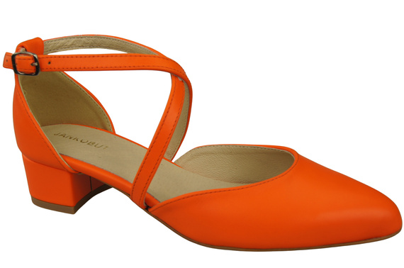 Women’s Leather Sandals  with Straps Low Heel 223 ElitaBut