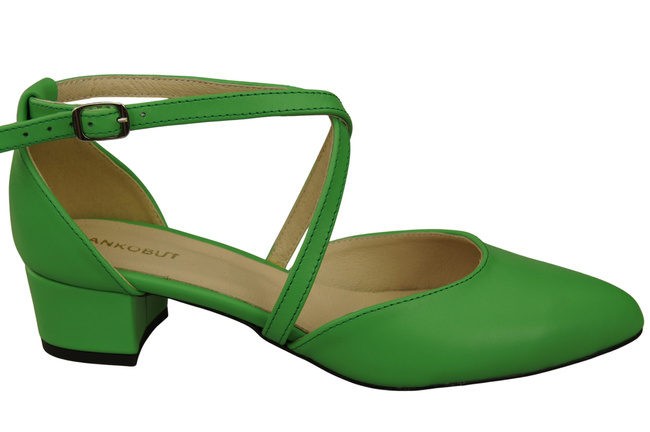 Women’s Leather Sandals  with Straps Low Heel 223 ElitaBut