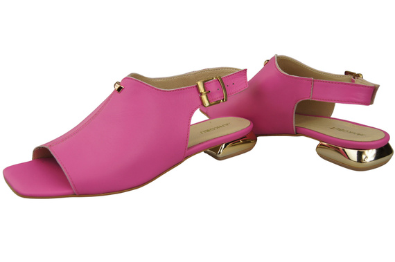 Comfortable Women's Shoes Sandals Flat Gold Heel Natural Leather 207 ElitaBut