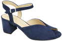 Obuwie Damskie Sandały Granatowe skóra naturalna Zamszowa 185 ElitaBut