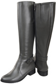 Women’s  leather boots, lined officer boots, flat 225 ElitaBut
