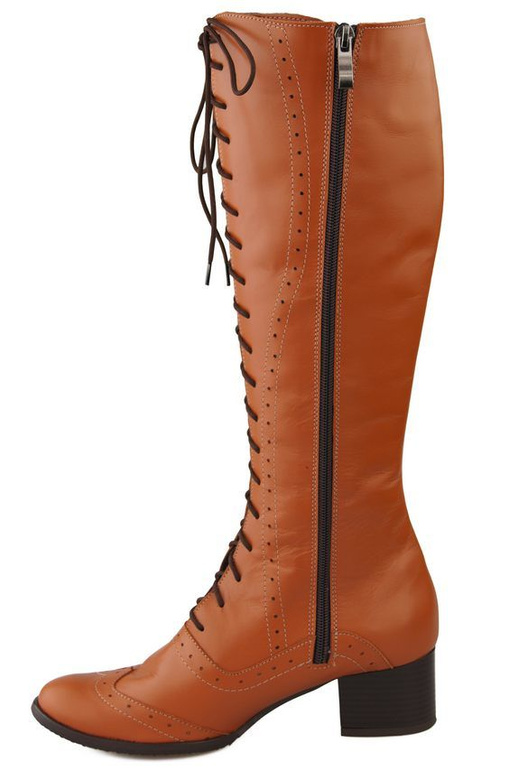 Shoes Women's boots Lace-up natural leather 595 ElitaBut