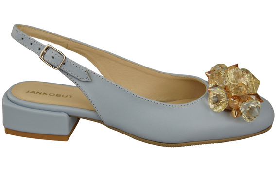 Women's Shoes Sandals with Crystals Natural Leather 215 ElitaBut