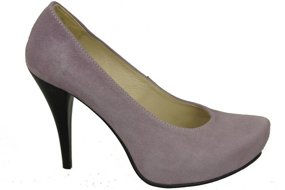 Obuwie Damskie Czółenka Lila Skóra naturalna Zamszowa 644 ElitaBut