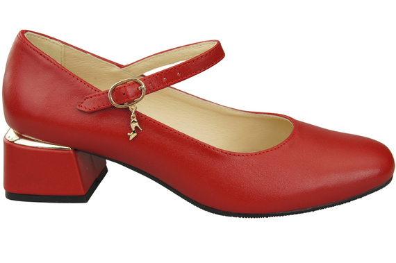 Women's shoes Pumps with a strap, natural leather 202 ElitaBut