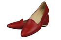 Obuwie Baleriny Damskie Lordsy Skóra Naturalna Czerwone 914 ElitaBut