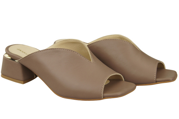 Women's Shoes High-Heeled Flip-Flops Natural Leather 210 ElitaBut
