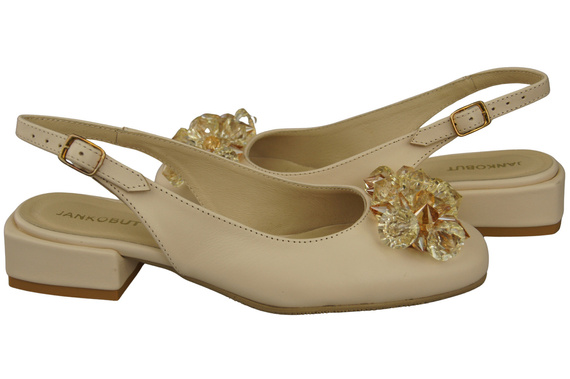 Women's Shoes Sandals with Crystals Natural Leather 215 ElitaBut