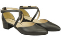 Women’s Leather Sandals  with Straps Low Heel 223 ElitaBut