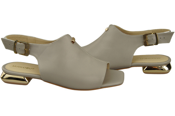 Comfortable Women's Shoes Sandals Flat Gold Heel Natural Leather 207 ElitaBut