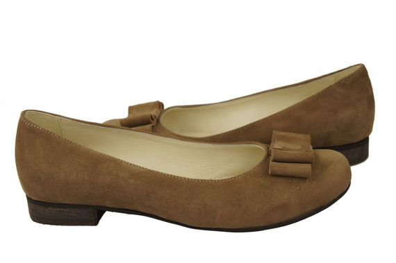 Women's Shoes Ballerinas natural leather Suede 126 ElitaBut