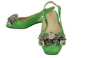 Women's Shoes Sandals with Crystals Natural Leather 215 ElitaBut