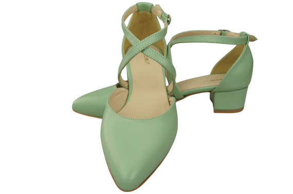 Women’s Leather Sandals with Straps Low Heel 223 ElitaBut