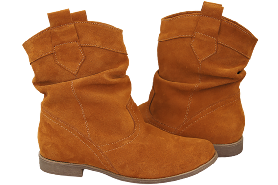 Shoes Women's boots Saszki Winter natural leather velor 117 Z ElitaBut