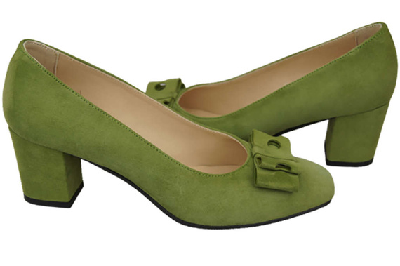 Women's shoes Pumps Natural leather suede 163 ElitaBut