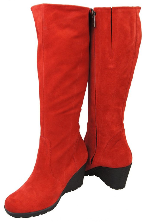 Shoes Women's boots Wedge natural leather velor 745 ElitaBut