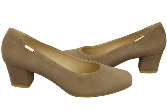 Comfortable Women's Shoes Pumps Natural Suede Leather 172 Z ElitaBut