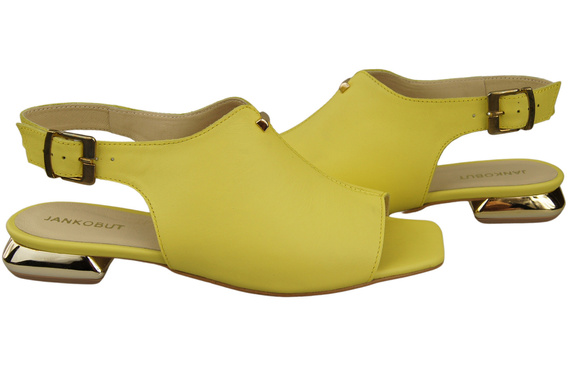 Comfortable Women's Shoes Sandals Flat Gold Heel Natural Leather 207 ElitaBut