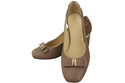 Shoes Women's pumps in Natural Leather with Decorative Heel 199 ElitaBut