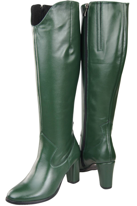 Stylish Footwear Women's Boots On A Heel Natural Leather 211 ElitaBut