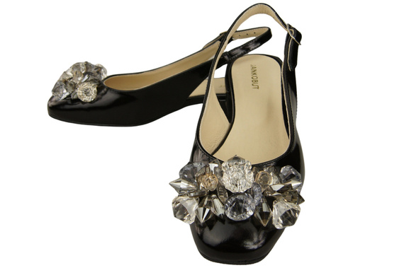 Women's Shoes Sandals with Crystals Natural Leather 215 ElitaBut