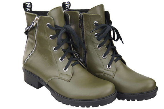 Footwear Boots Women's boots with the inscription NICE Natural Leather 173 L ElitaBut