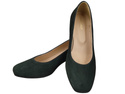 Comfortable Women's Shoes Pumps with Decorative Heel Natural Suede Leather 219 From ElitaBut