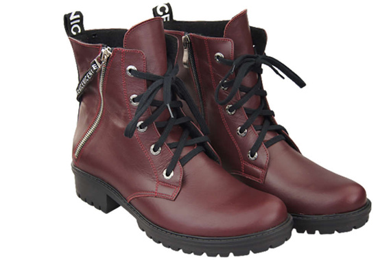 Footwear Boots Women's boots with the inscription NICE Natural Leather 173 Z ElitaBut