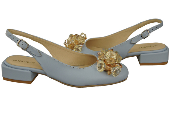 Women's Shoes Sandals with Crystals Natural Leather 215 ElitaBut