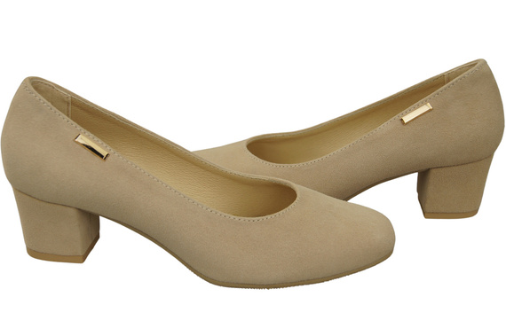 Comfortable Women's Shoes Pumps Natural Suede Leather 172 Z ElitaBut