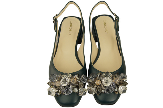 Women's Shoes Sandals with Crystals Natural Leather 215 ElitaBut