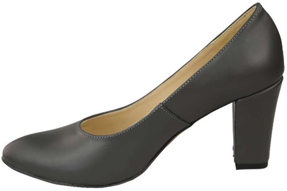 Obuwie Damskie Czółenka Grafitowe Skóra naturalna 170 ElitaBut