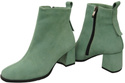Women’s ankle boots in genuine suede leather, stable block heel, with zipper – 224 ElitaBut